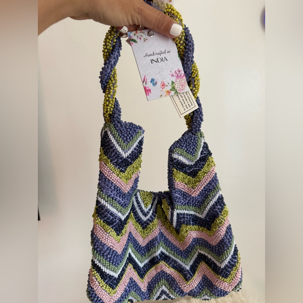 Handcrafted Multicolor Beaded Bag